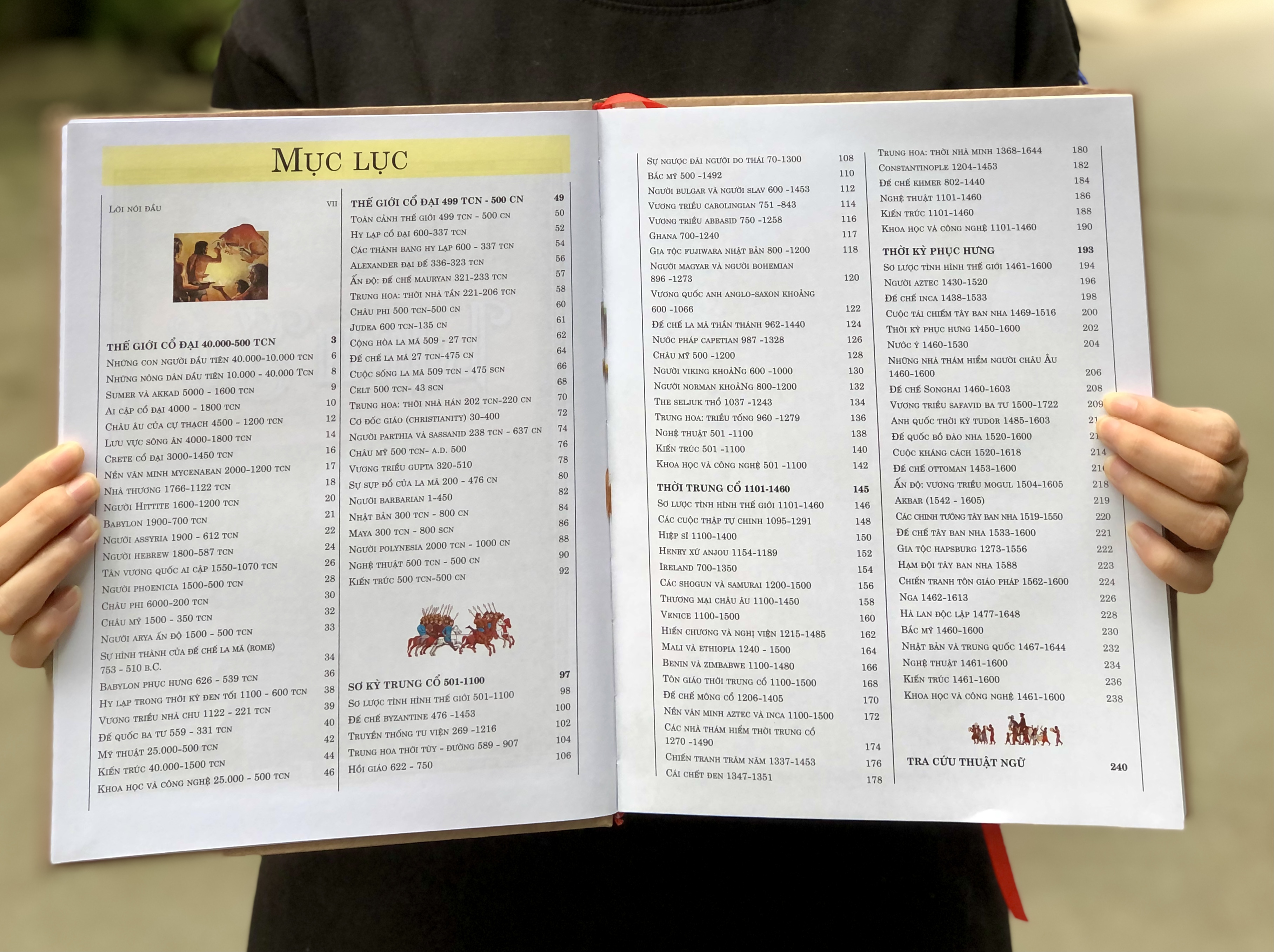 Combo Bách Khoa Toàn Thư Lịch Sử Tập 1,Tập 2 - Tham Khảo Kiến Thức Lịch Sử Qua Từng Thời Kỳ - Á Châu Books, Bìa Cứng, In Màu