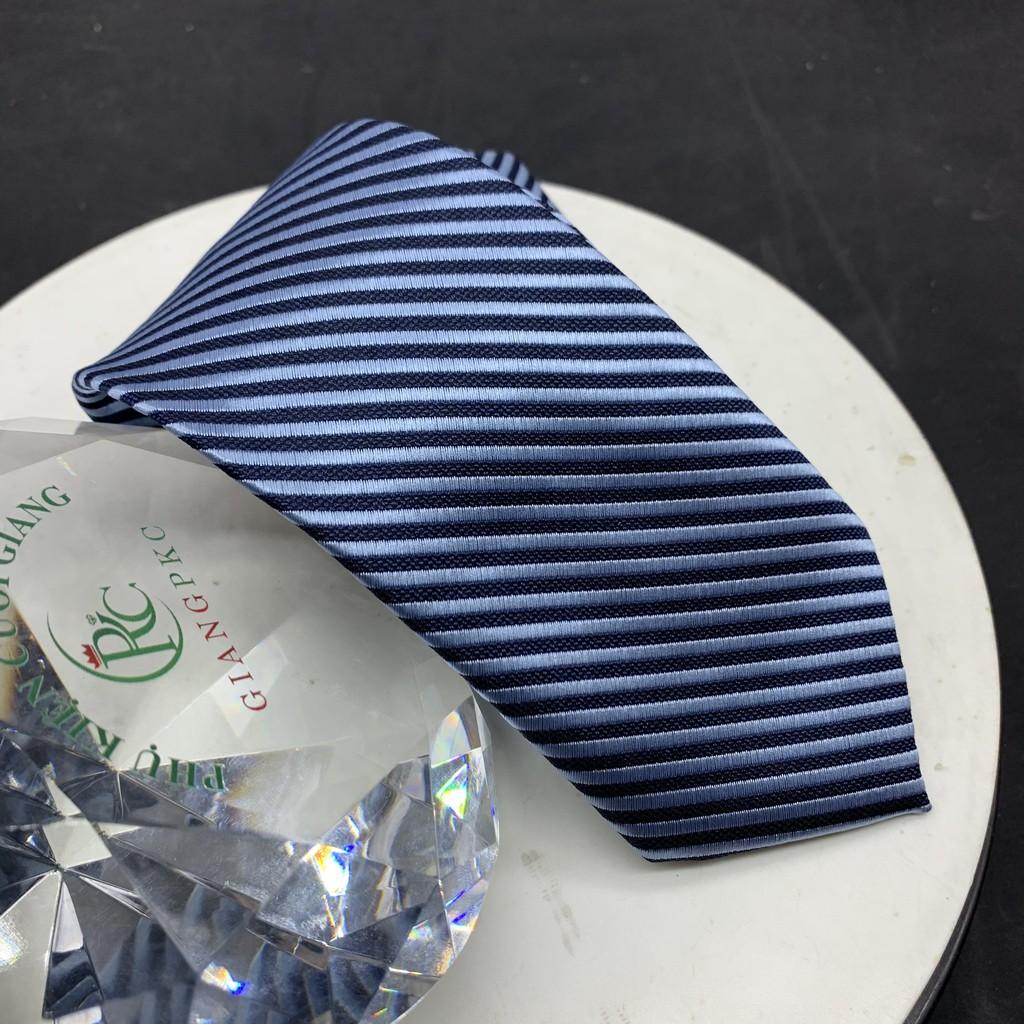 Phụ kiện nam cà vạt nam bản 8cm Giangpkc tháng 5-2021- cavat xanh
