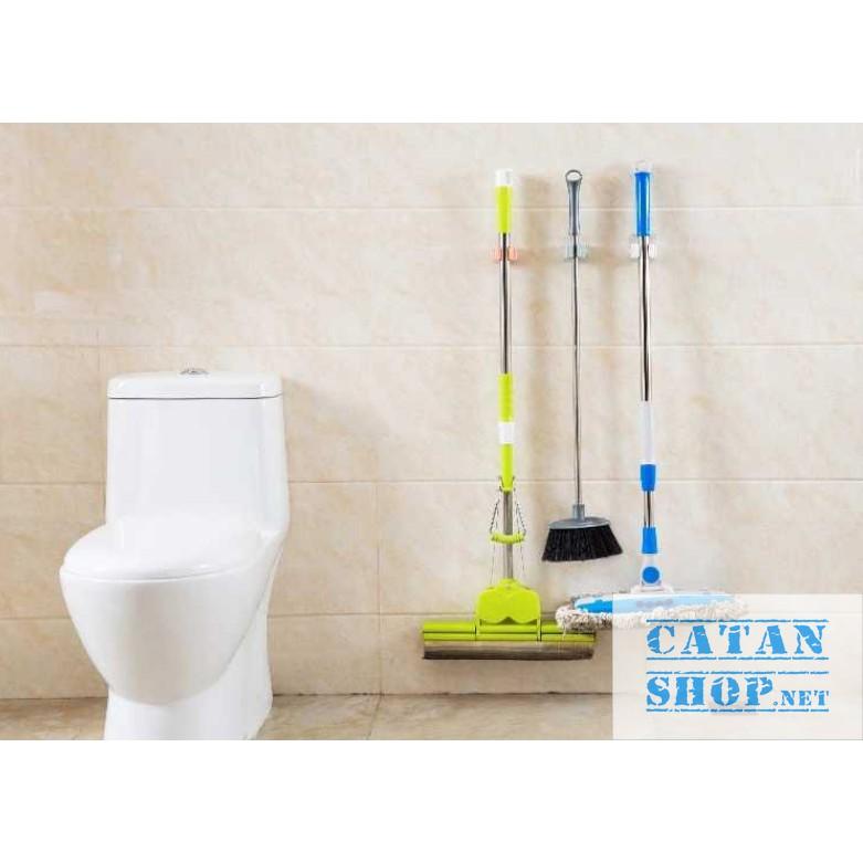 Móc treo chổi dán tường , treo cây lau nhà siêu dính thông minh, giúp đồ dùng thêm gọn gàng sạch sẽ GD328-Treochoi