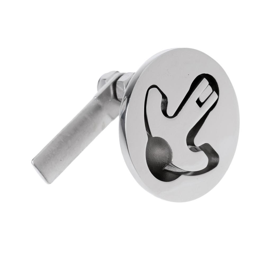 Boat  Turning Lock Latch Lift Pull  T-Handle 2" 316 Stainless Steel