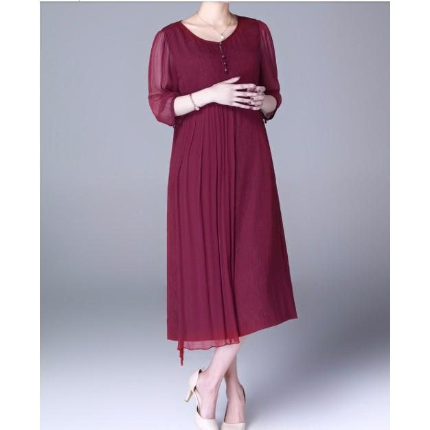 Tb432T Đầm suông quý bà cao cấp