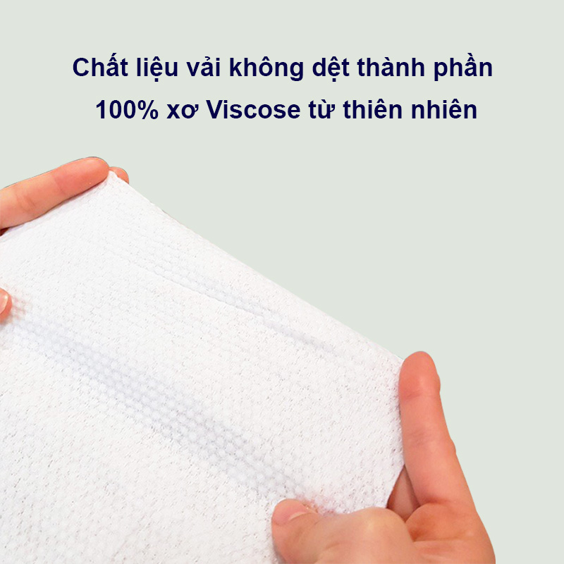 [ Quà tặng ] Khăn mặt khô đa năng Animerry dùng 1 lần lau khô, lau ướt - Giấy lau mặt dùng một lần