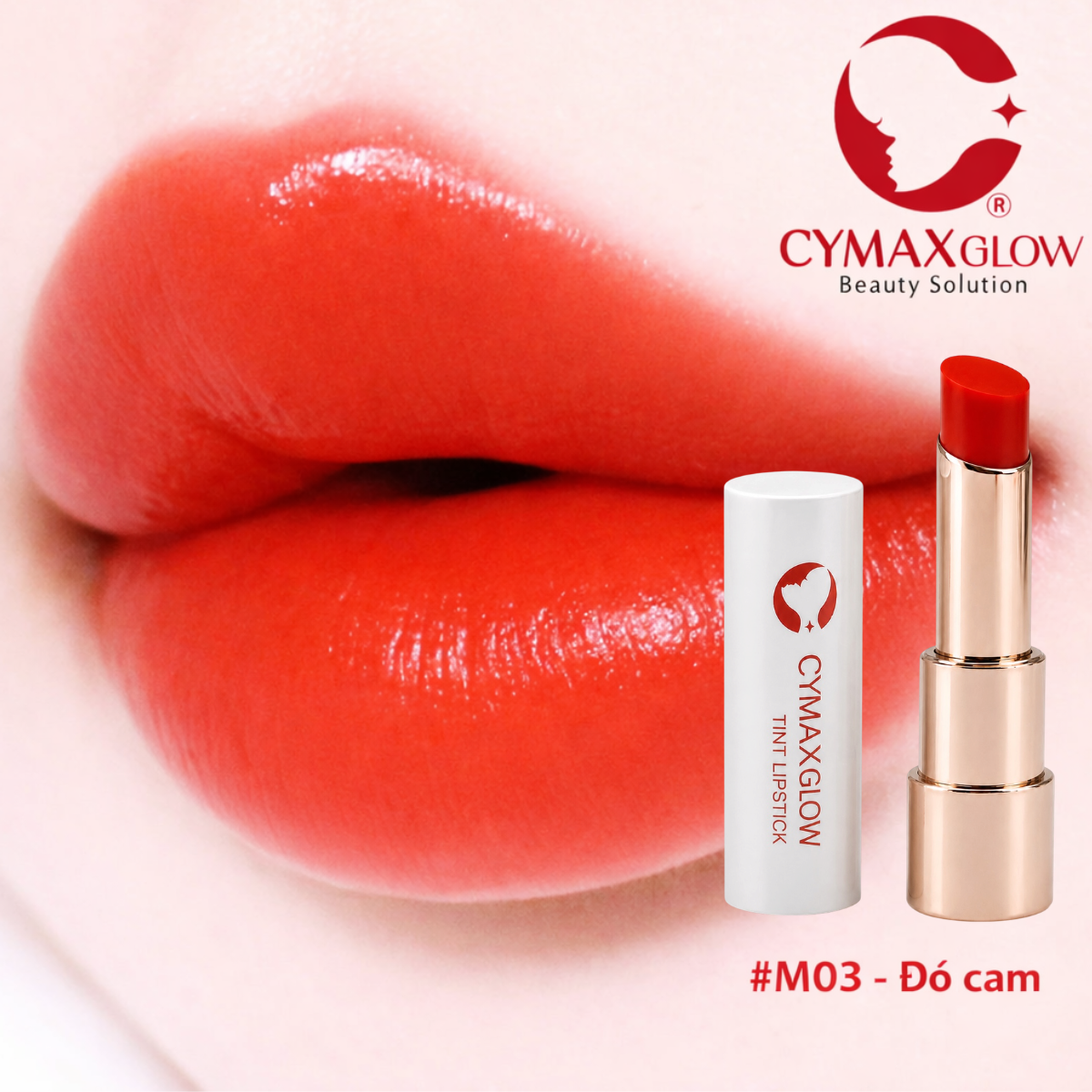 Son Tint CYMAX Glow Tint Lipstick - Son Dưỡng Môi Lên Màu Chuẩn, Nhập Khẩu Chính Ngạch Hàn Quốc