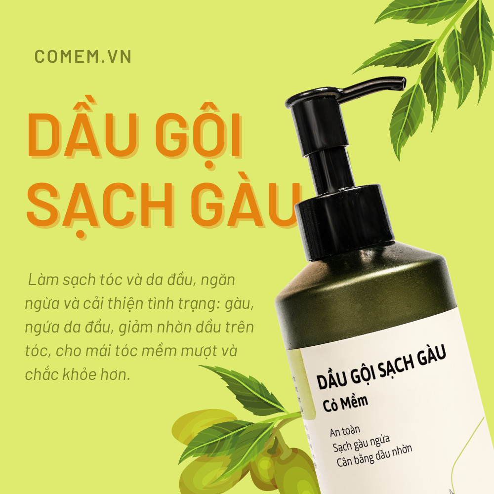 Dầu Gội Sạch Gàu An Toàn Cân Bằng Dầu Nhờn Cỏ Mềm 250ml