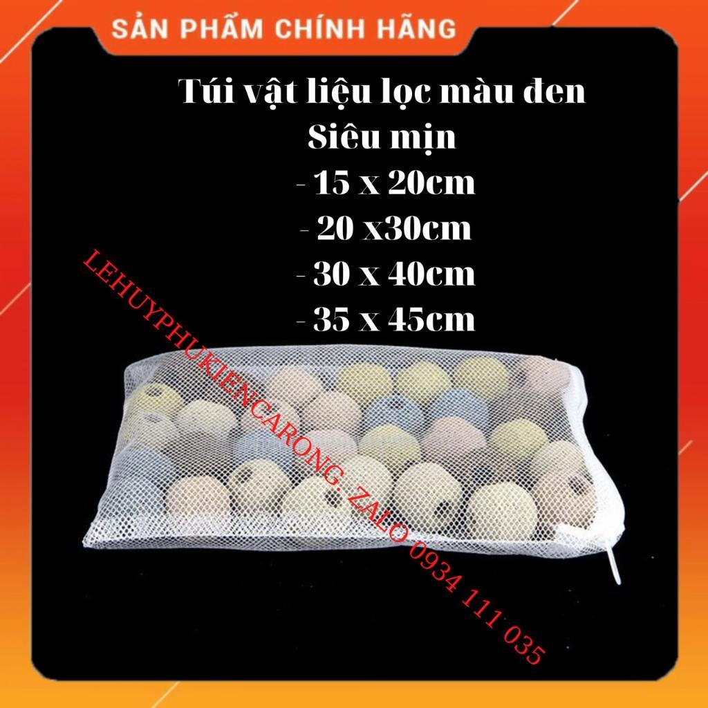 Túi Đựng Vật Liệu Lọc Màu Đen Có khóa Kéo Đủ Kích Thước 15x20cm, 20x30cm, 30x40cm, 35x45cm