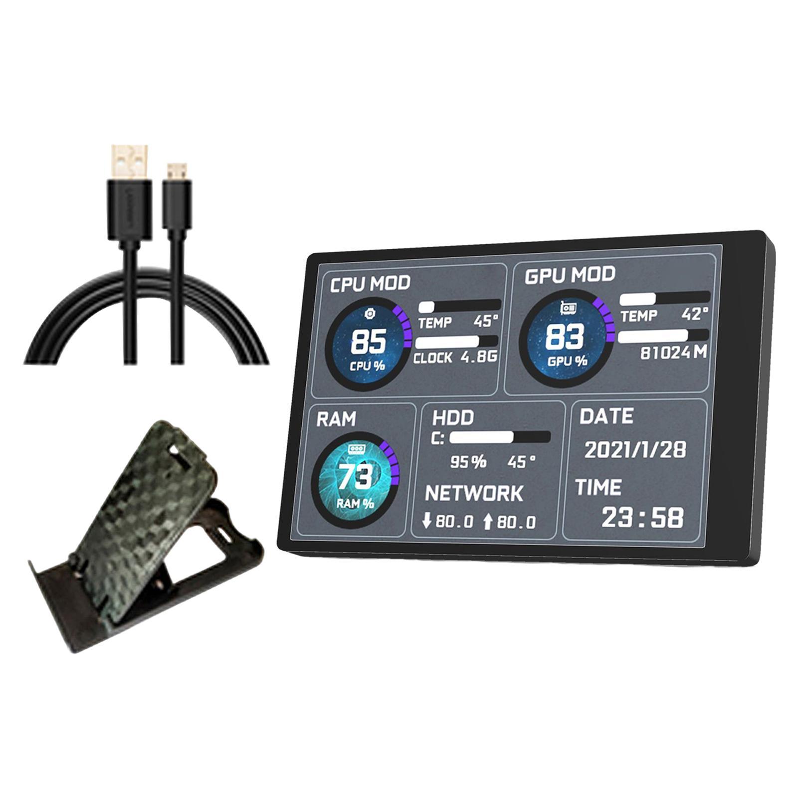 3.5 inch IPS Screen Monitor for CPU GPU RAM HDD USB Secondary Screen for PC