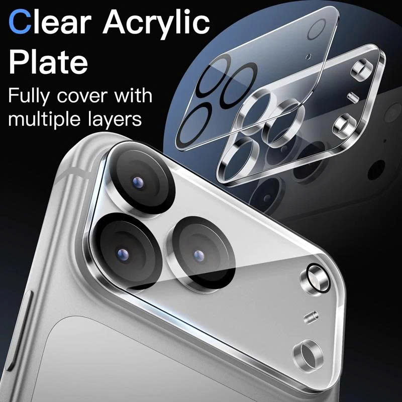Kính Bảo Vệ Cụm Camera Full Lens Glass Cho iPhone 17 Pro Max – Trong Suốt HD, Chống Trầy Xước Toàn Diện.Hàng Nhập Khẩu