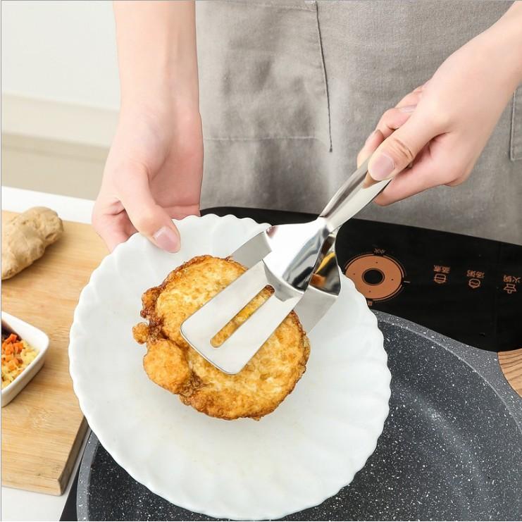 Kẹp Gắp Đồ Ăn Bằng Inox ,Chiên Xẻng Nướng , Gắp Đồ Nóng Như Bít Tết, Cá Rán, Thịt Nướng Tiện Dụng