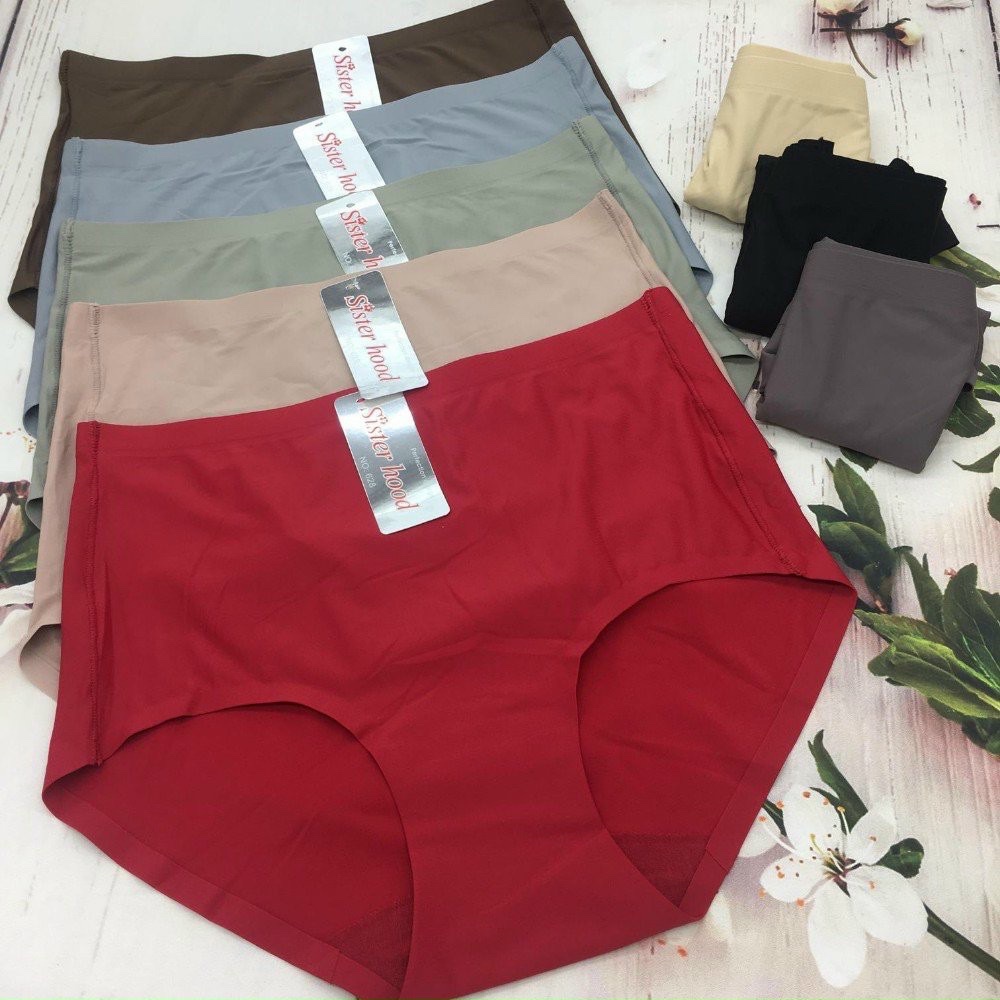 Quần lót nữ su trơn lưng cao Sister Hood 628 – Co giãn 4 chiều, không viền, siêu mịn (Size L | XL | XXL)