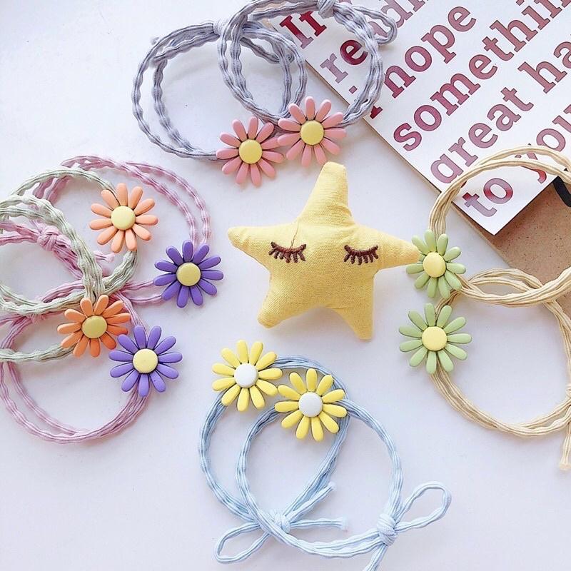 Dây Cột Tóc Hoa Cúc Thời Trang Xinh Xắn Nhiều Màu
