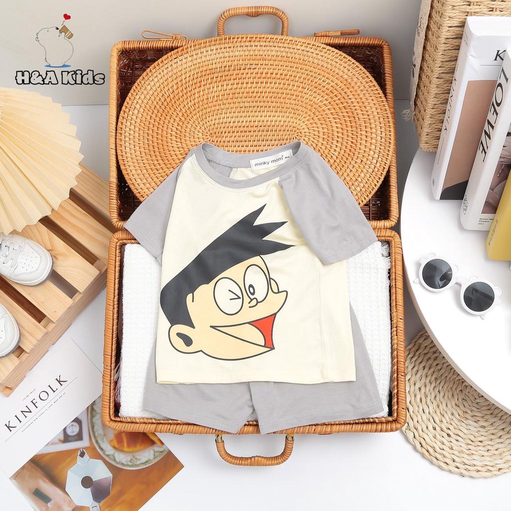 Quần áo trẻ em,bộ cộc tay thun lạnh hàng Minky mom hang loại 1,quần áo mùa hè thoáng mát cực xịn cho bé từ 8-18kg
