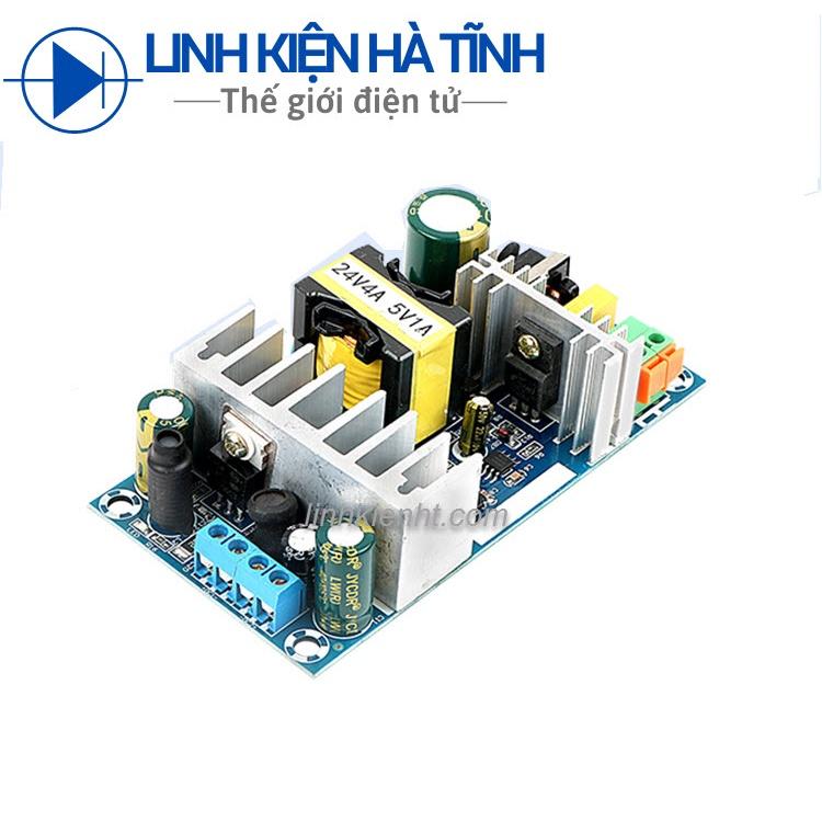 Mạch nguồn AC- DC 24V 4A / 5V 1A nguồn PLC thay thế