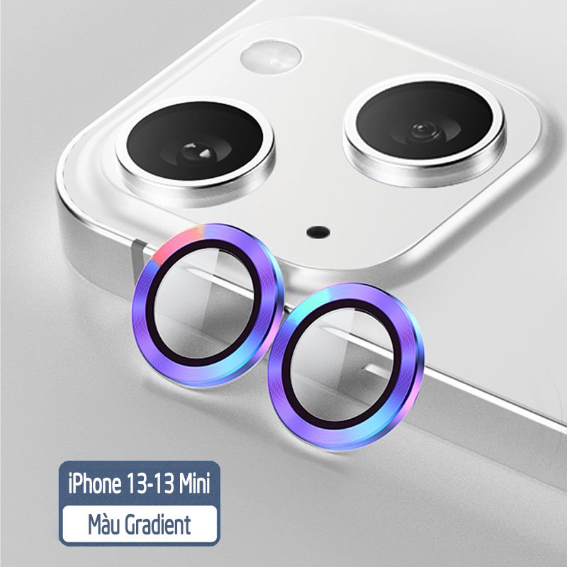 Tặng hộp đựng lens cao cấp - Vòng kim loại titan bảo vệ lens camera cho các dòng iphone 13 / 13mini / 13pro / 13promax - nhiều màu