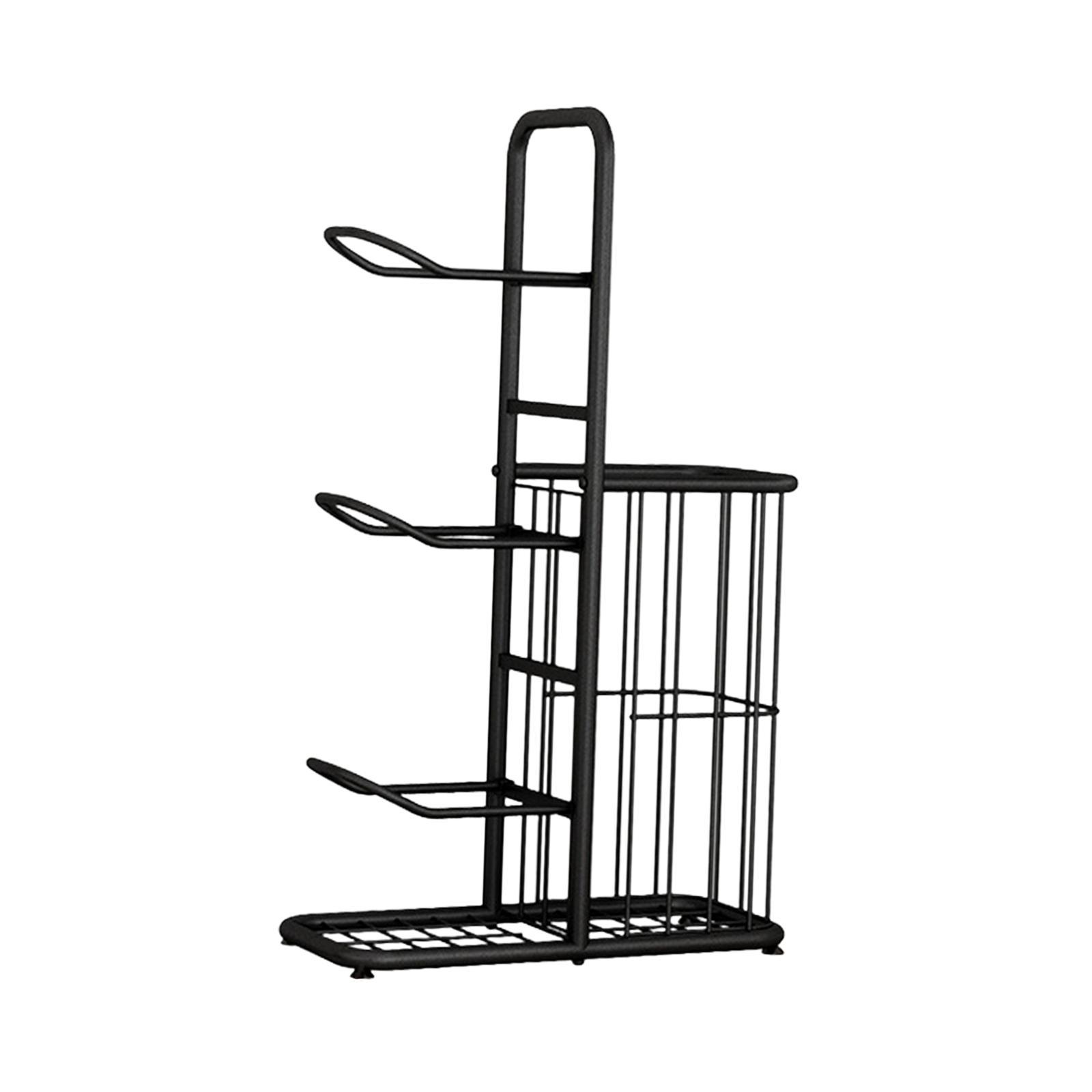 Metal Ball Storage Holder Freestanding Basketball Storage Rack for Soccer