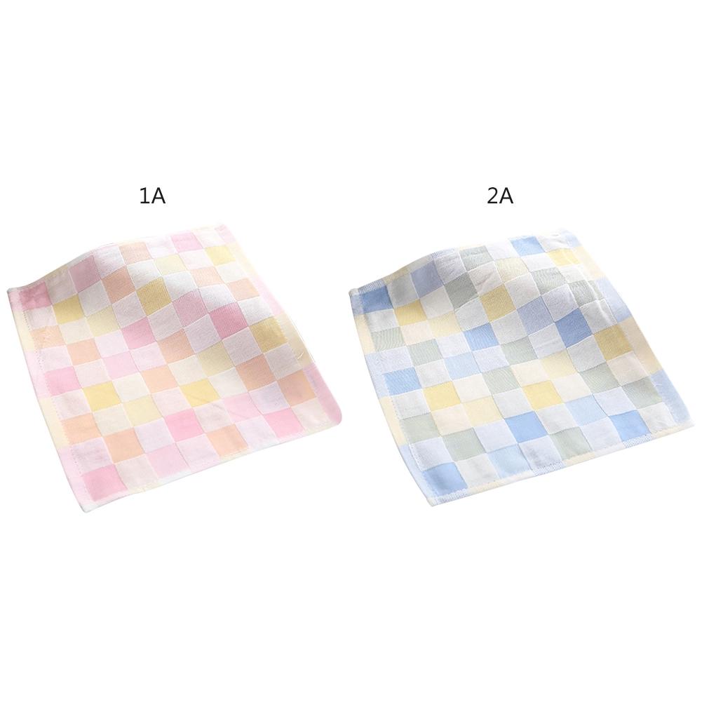 Khăn Cotton Vuông Lớp Thấm Hút Tốt Thoáng Khí Cho Bé