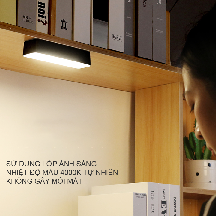 Đèn cảm ứng thông minh không dây dành cho phòng ngủ, tủ quần áo, đèn học,..