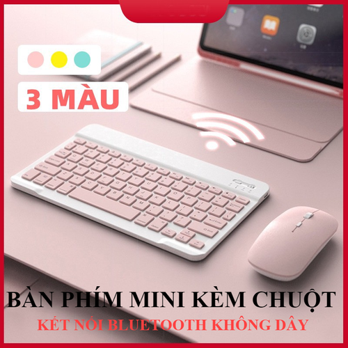 COMBO PHÍM CHUỘT BLUETOOTH KHÔNG DÂY MINI ( MÀU NGẪU NHIÊN )