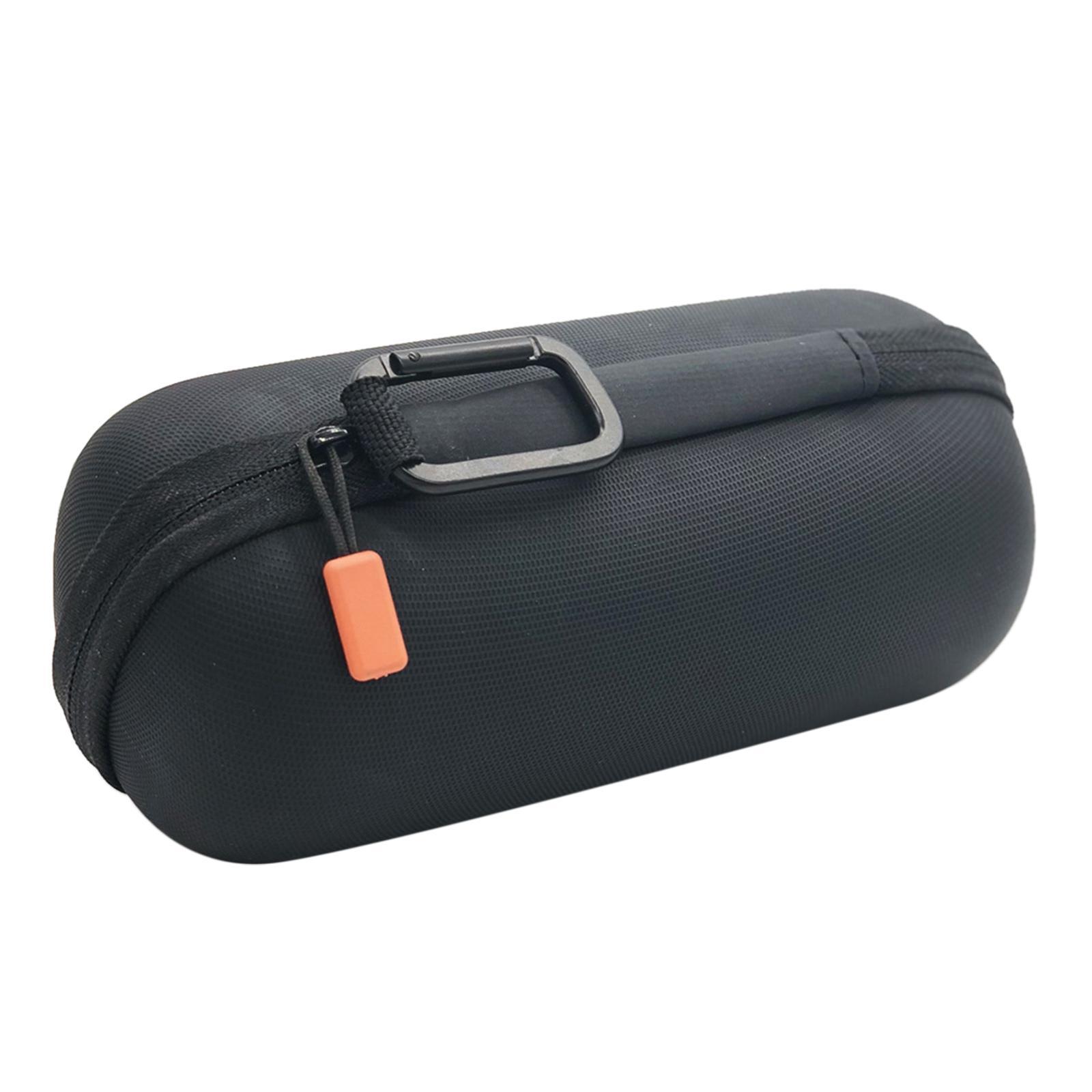 Zippered Hard Travel Case, Shockproof Anti Scratch W/Carabiner Splash Proof Storage Bag for JBL Flip 6 Bluetooth Speaker