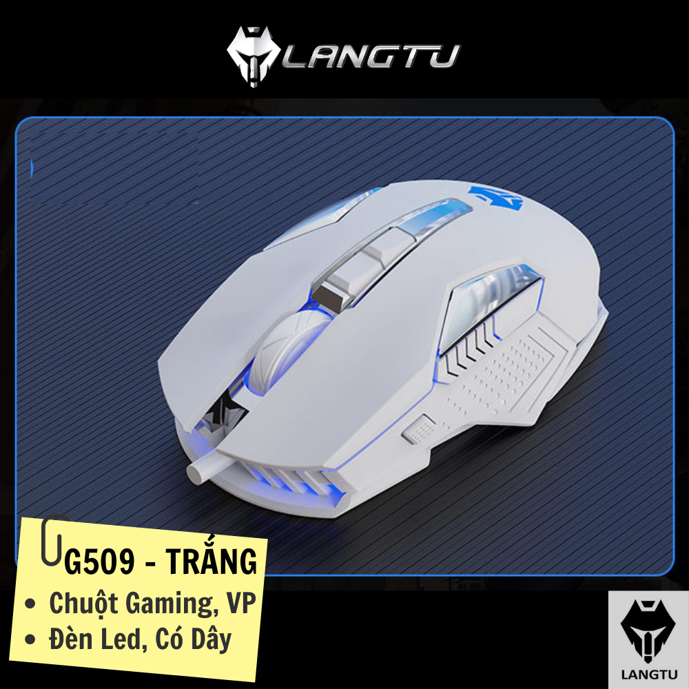 Chuột Máy Tính Gaming Langtu G509 Có Dây Và Hiệu Ứng Đèn Led Hàng Chính Hãng