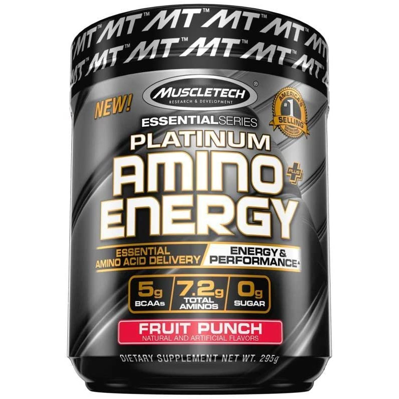 Thực phẩm bổ sung EAA MuscleTech Platinum Amino Energy - 30 lần dùng – Hỗ trợ tăng năng lượng, phục hồi và phát triển cơ bắp cho người tập luyện thể hình và thể thao – Thương hiệu MuscleTech USA - Nhập khẩu chính hãng