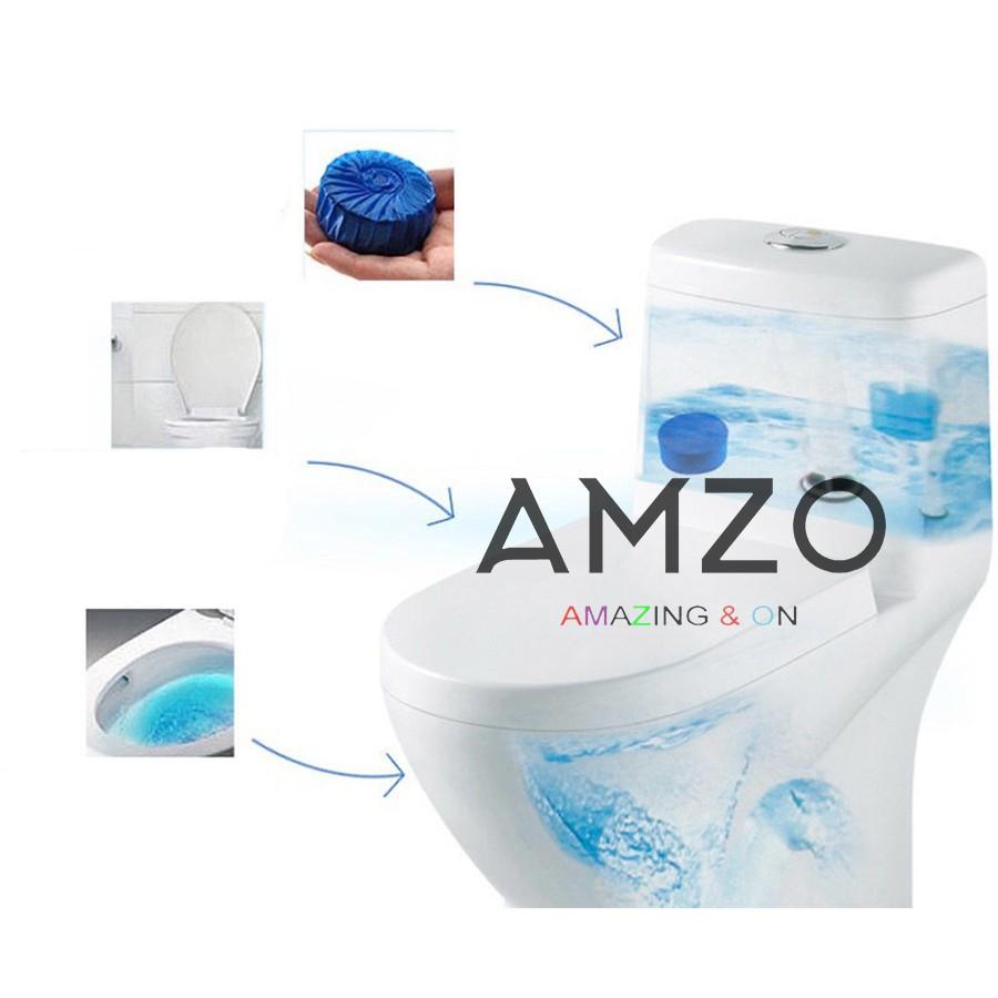 Combo 10 Viên tẩy bồn cầu toilet diệt khuẩn tẩy toilet (10 viên) - AMZO