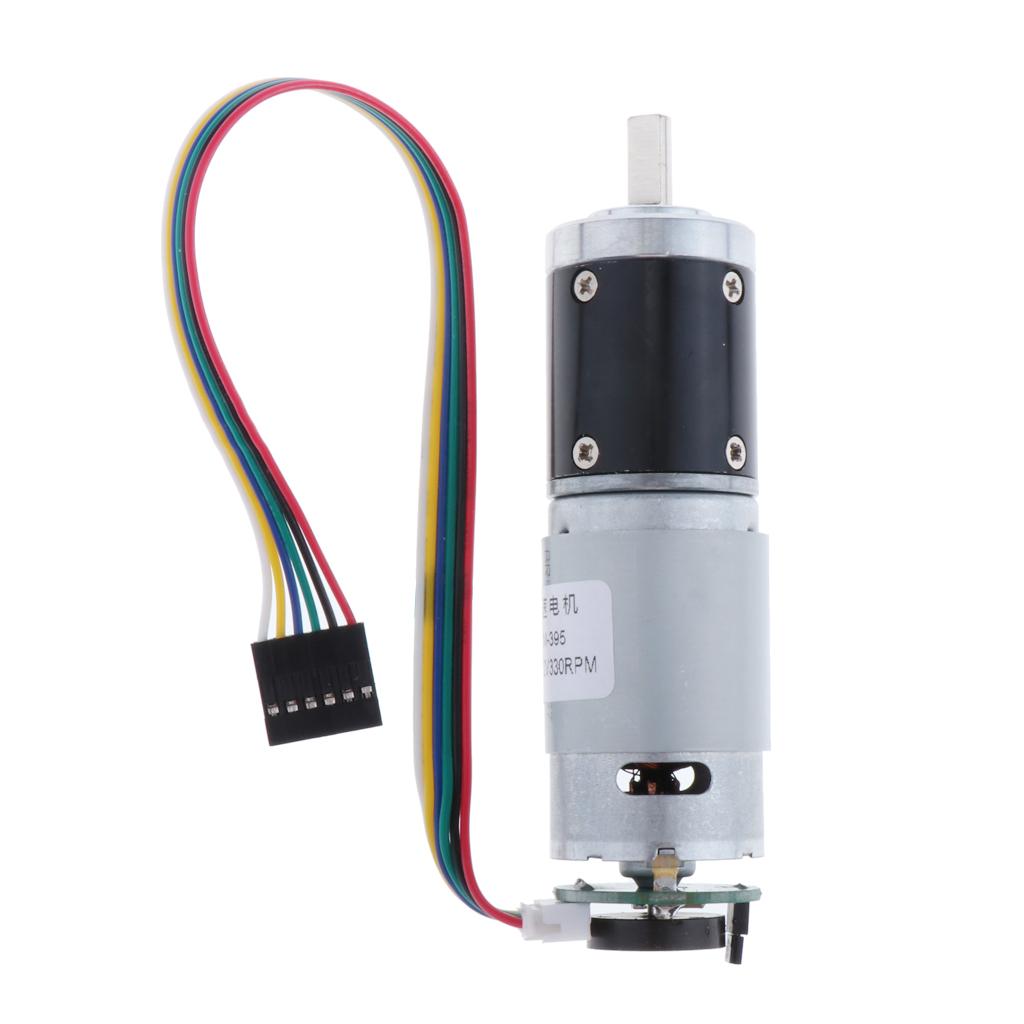 DC 12V 330 Vòng/phút Thiên Động Cơ Với Bộ Mã Hóa Mô-men Xoắn Cao