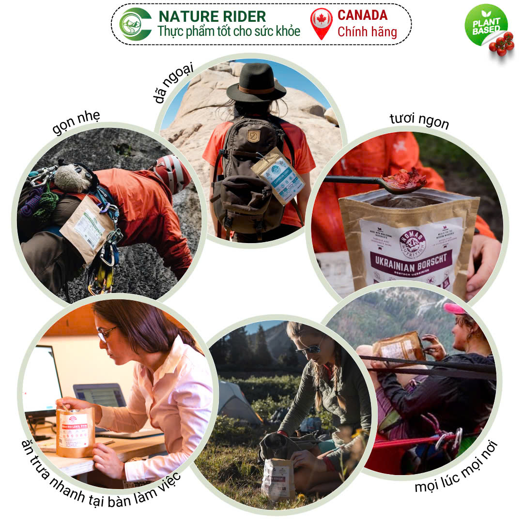 Combo 3 GÓI BỮA ĂN TIỆN LỢI thương hiệu NOMAD từ CANADA - Giải pháp bữa ăn nhanh healthy cho văn phòng, dã ngoại, eat clean