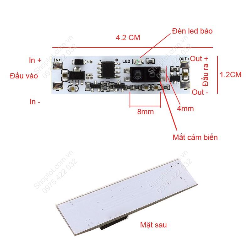 MODULE CÔNG TẮC CẢM BIẾN TIỆM CẬN, CẢM BIẾN VẪY TAY THÔNG MINH 5-24VDC 36W