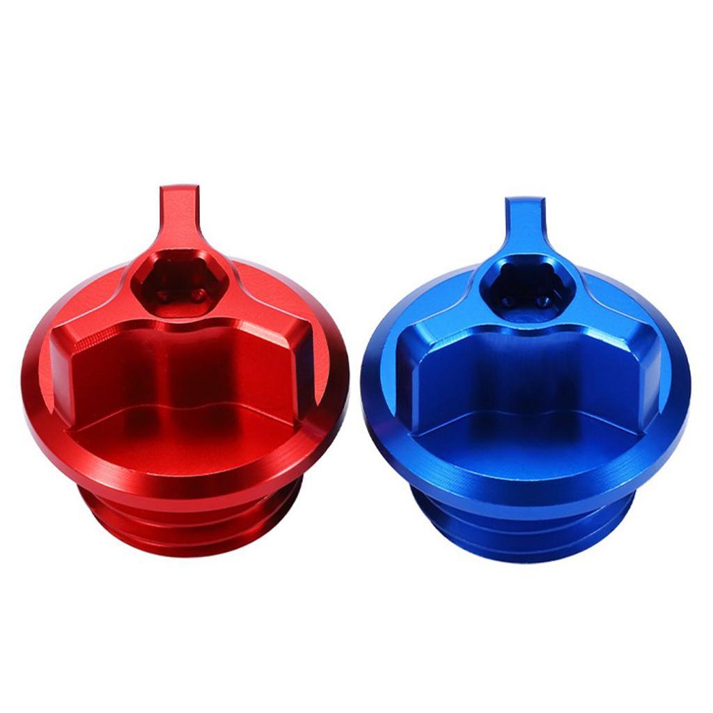 2Pcs Motorcycle Engine Oil Filler Caps Screw Decorative Screw-in Universal Plug