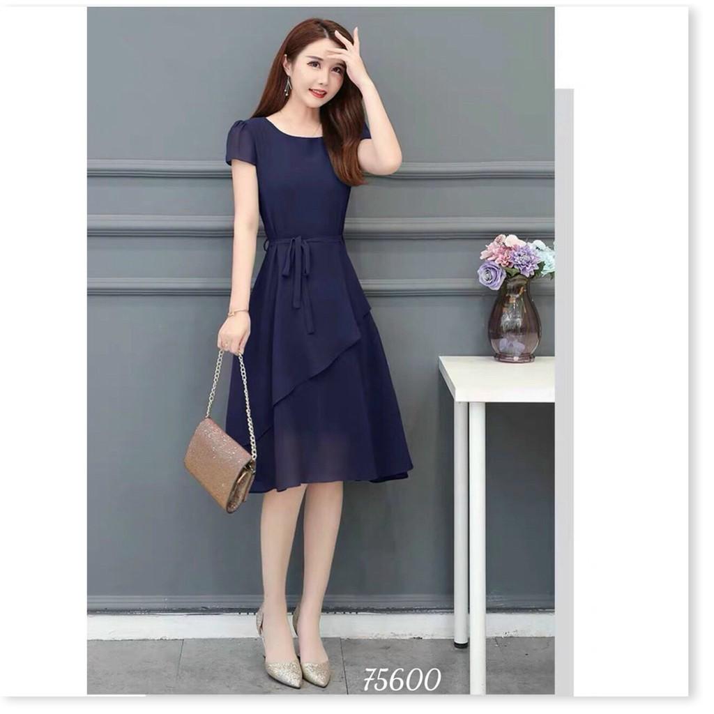 ĐẦM XÒE VOAN CHIFON NỮ CỰC SANG TRỌNG DÀNH CHO CÁC QUÝ CÔ THỜI TRANG 1HITSTORE1