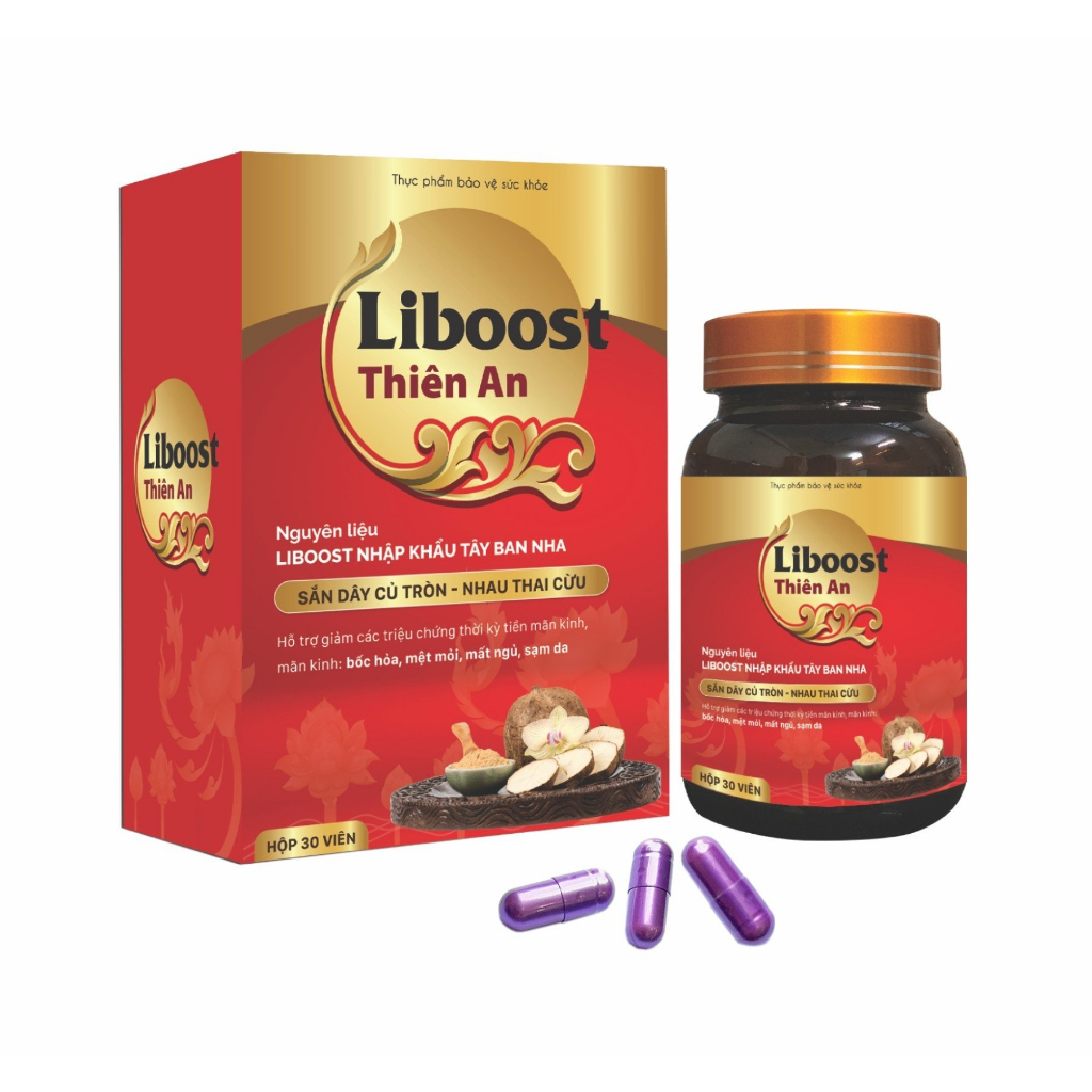 Viên Uống Tiền Mãn Kinh Liboost Thiên An - Bổ Sung Nội Tiết Tố Nữ Giúp Làm Đẹp Da Chống Lão Hóa