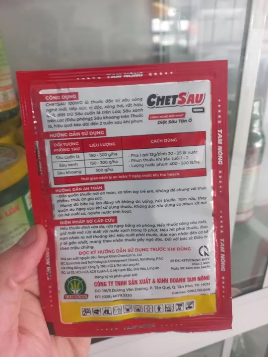 Thuốc trừ sâu CHETSAU 100WG 12g