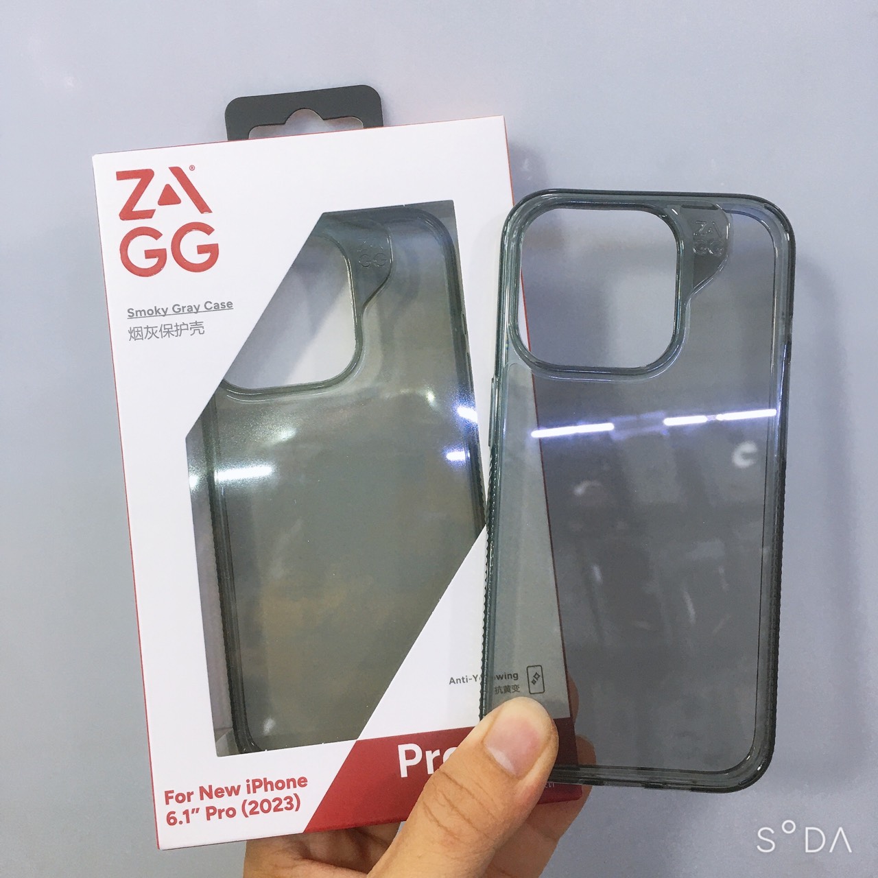 Ốp lưng cho iPhone 15 Pro | 15 Pro Max ZAGG Xám Natural chống sốc, chống ngã màu