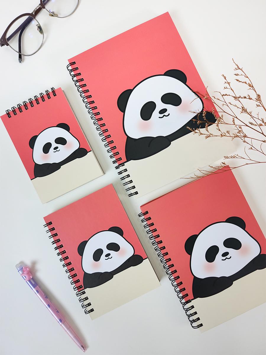 Sổ Lò Xo Giấy Trơn - 160 Trang 10 x 15 cm 80gsm - Panda - The Sun 01