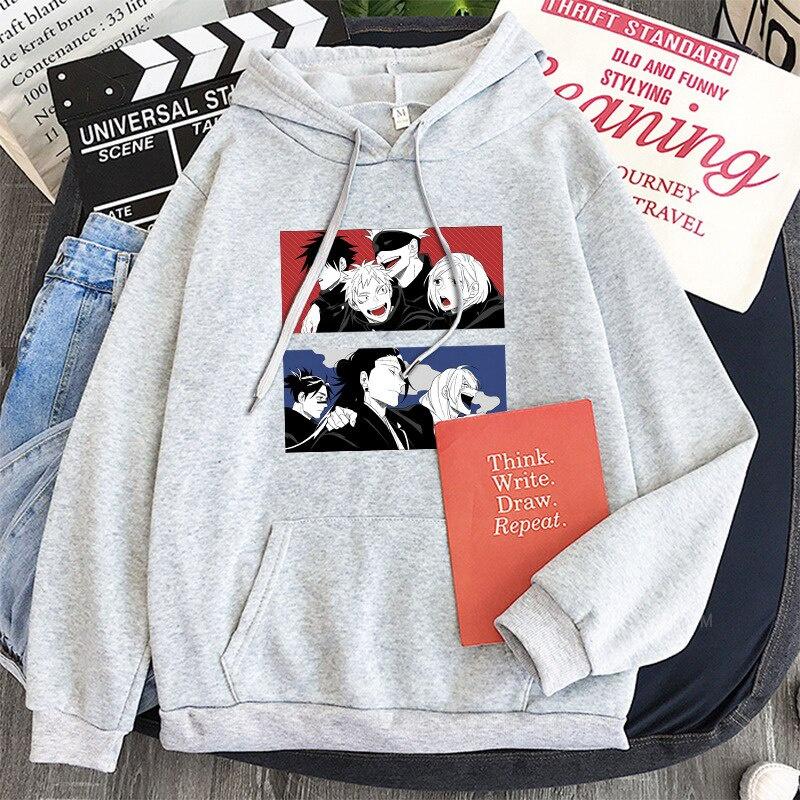 Áo Hoodie in hình Anime Nhật Bản Jujutsu Kaisen Gojo Satoru phong cách Harajuku