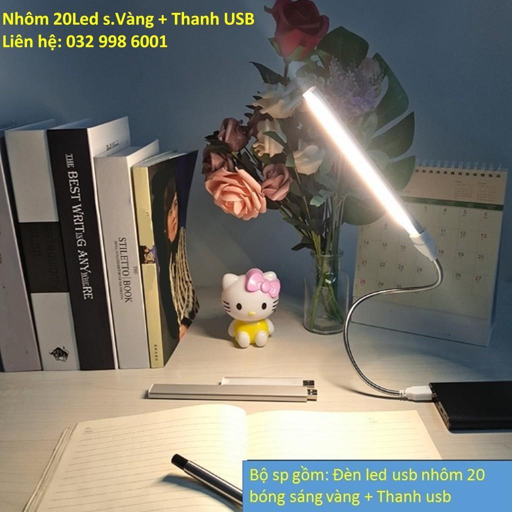 Đèn led USB  - Nhôm 10Led s.TRẮNG
