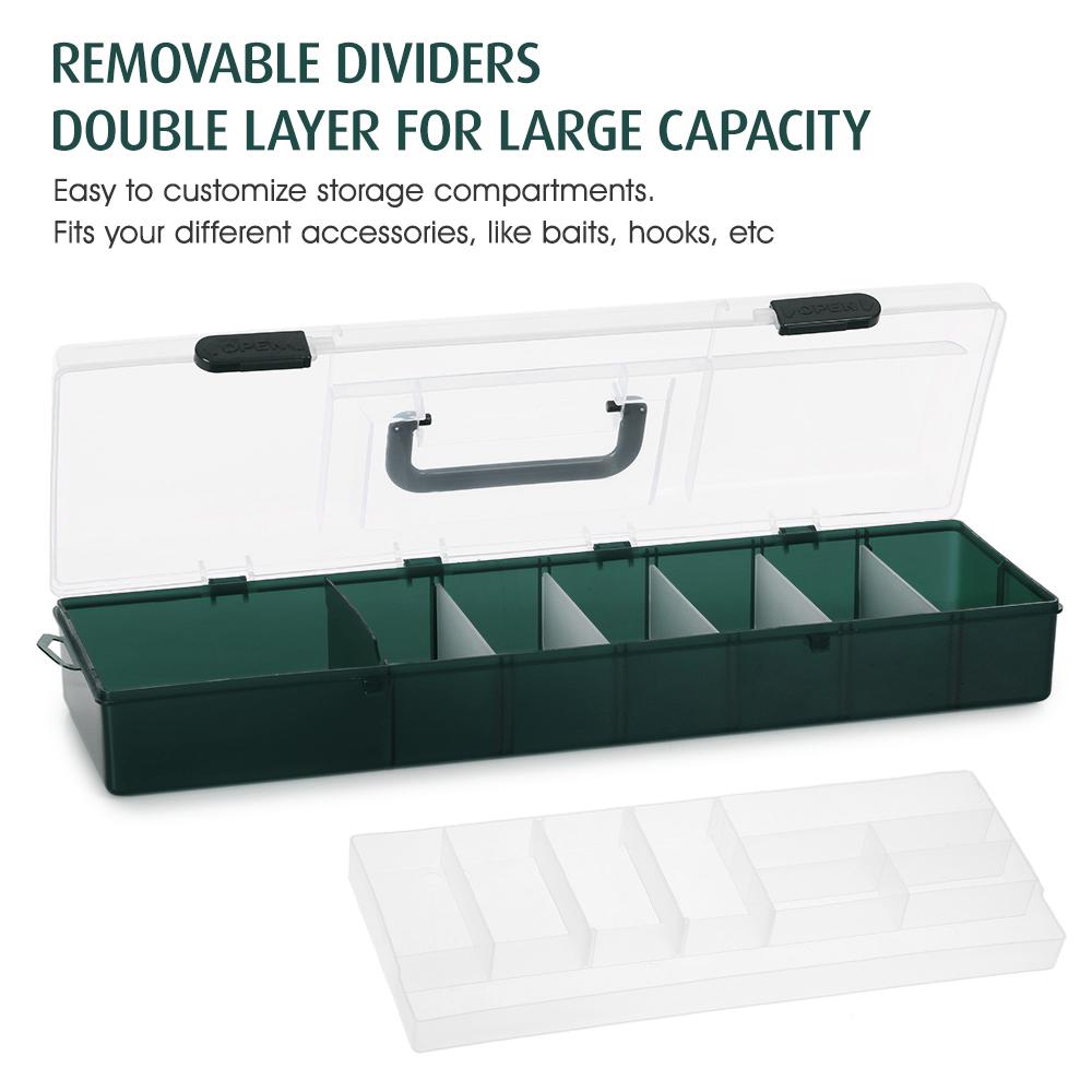 Double Layer Fishing Box Bait Storage Case Fish Lure Storage Box Fishing Tackle Accessories