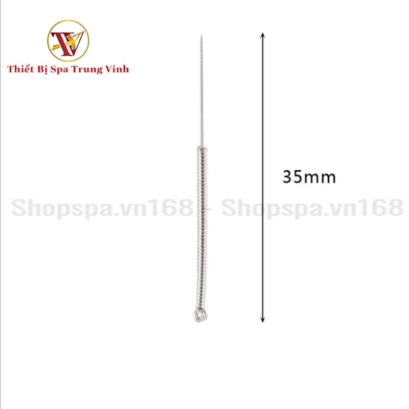 1 Vỉ Kim Châm Cứu Đốt Nốt Ruồi Đốt Ổ Hôi Nách Dùng Trong Spa và TMV