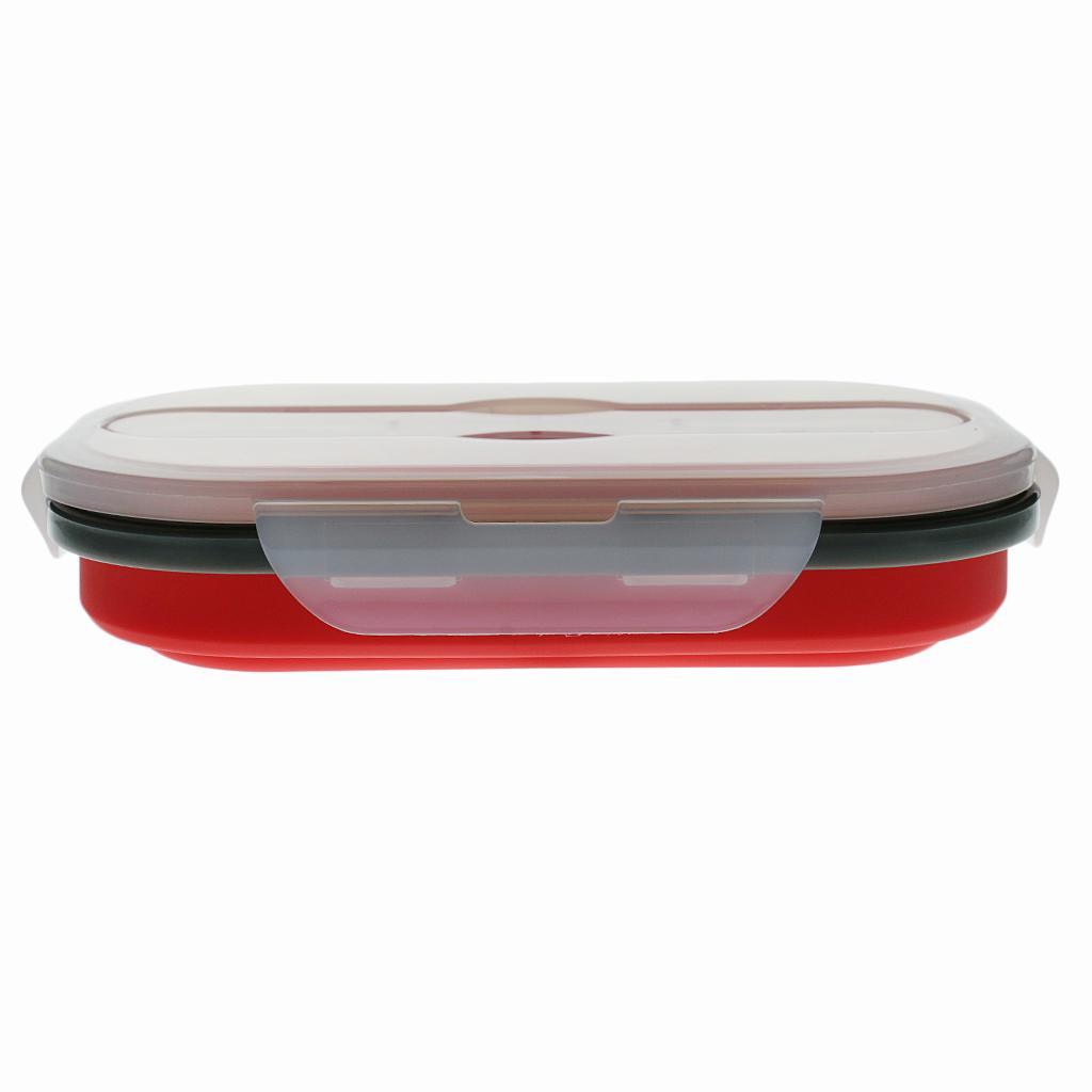 Silicone Plastic Lunch Box Picnic Bento Container Food Storage Box