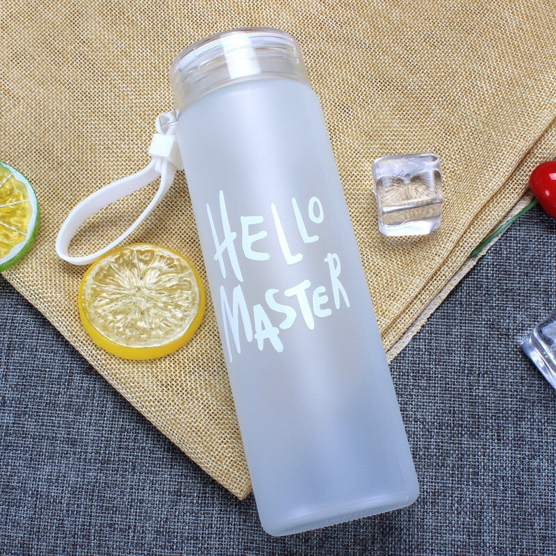 BÌNH THỦY TINH DÂY XÁCH HELLO MASTER 450ML