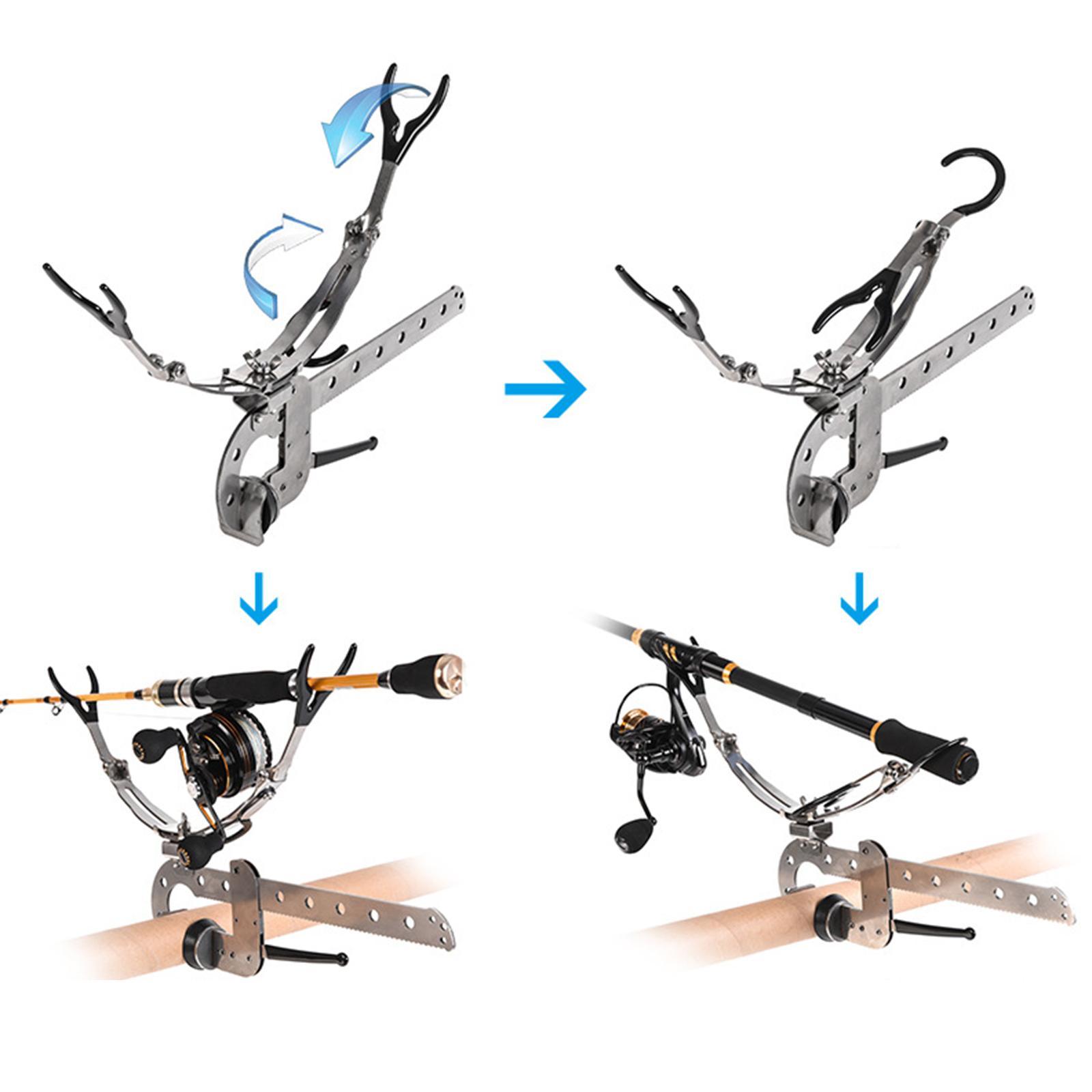 Fishing Rod Stand,Telescopic Ice Fishing Rod Stand Holder Foldable Stand Sea Fishing Pole Rod Bracket