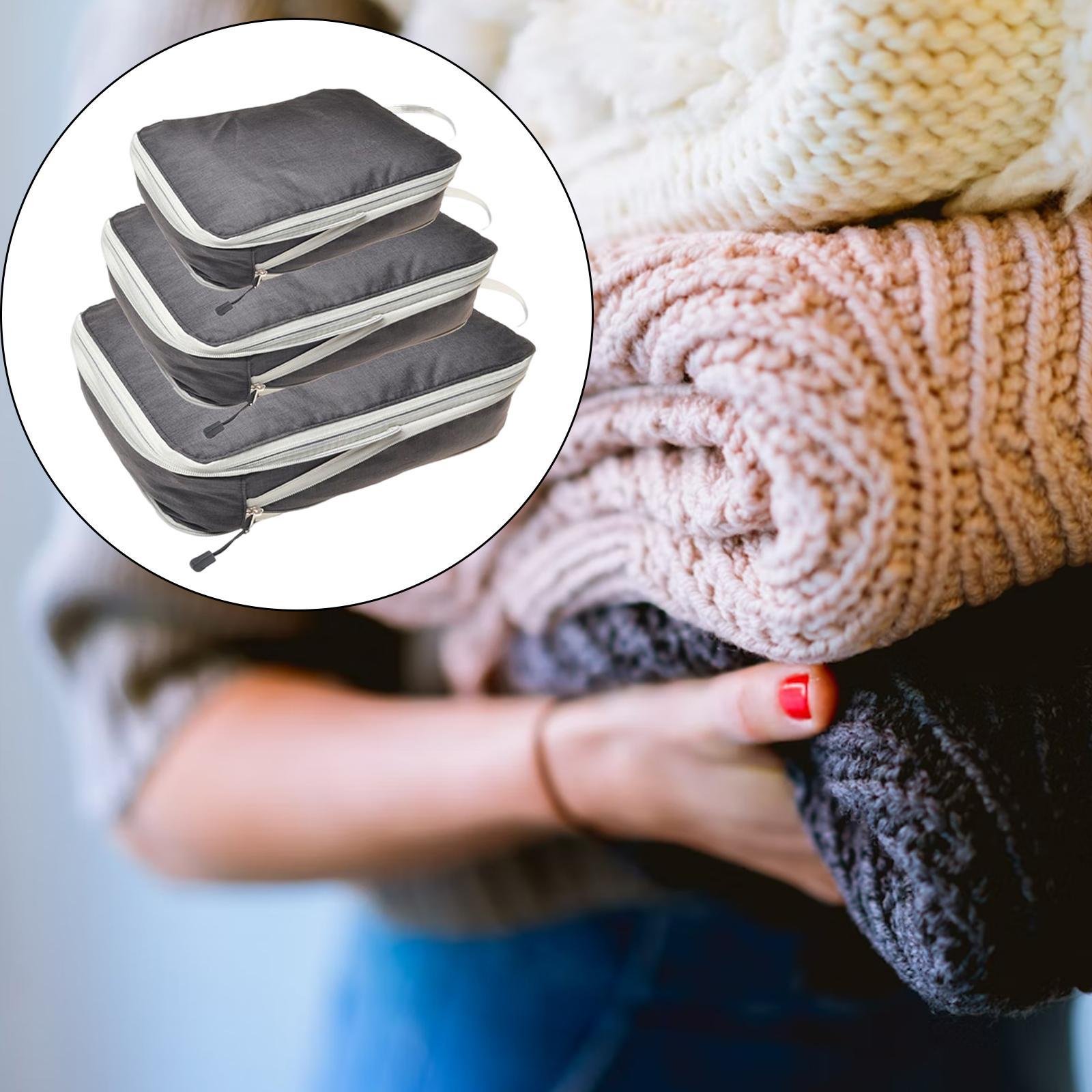 Pouch Suitcase Waterproof Storage Travel Bags Gray