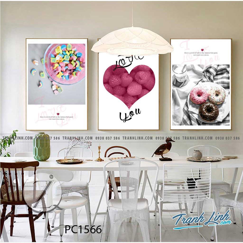 Bộ 3 tranh canvas Sweet love