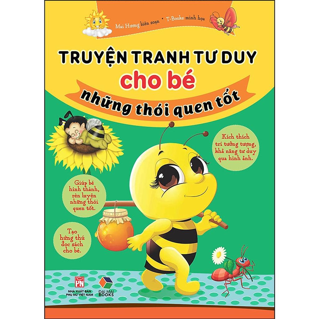 Combo Truyện tranh tư duy cho bé tập nói,tập đọc và Truyện tranh tư duy cho bé những thói quen tốt - Bản Quyền