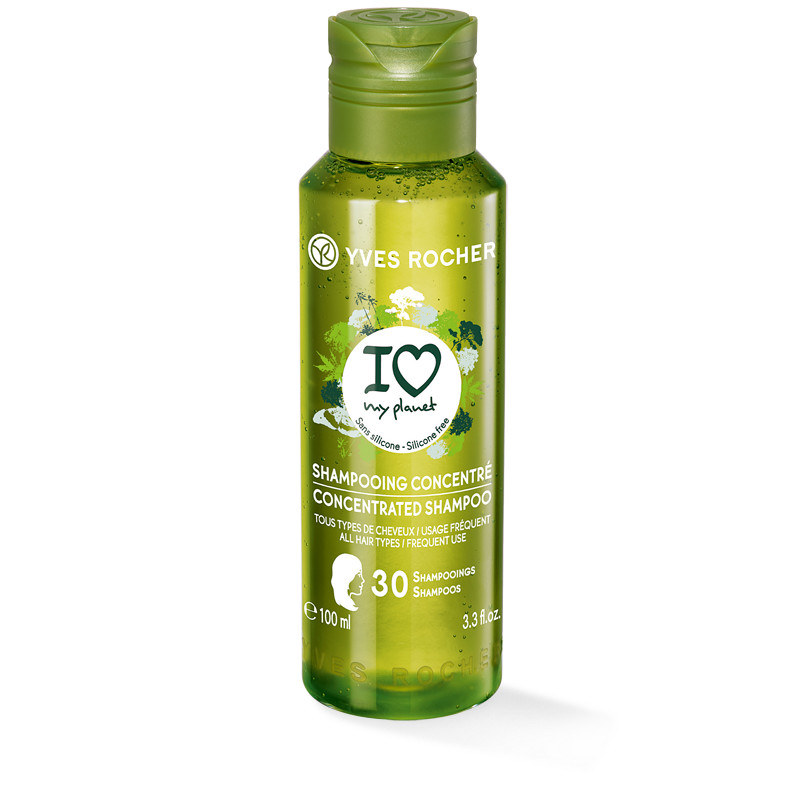 Dầu Gội Cô Đặc Thân Thân Thiện Với Thiên Nhiên Yves Rocher I Love My Planet Shampoo 100ml