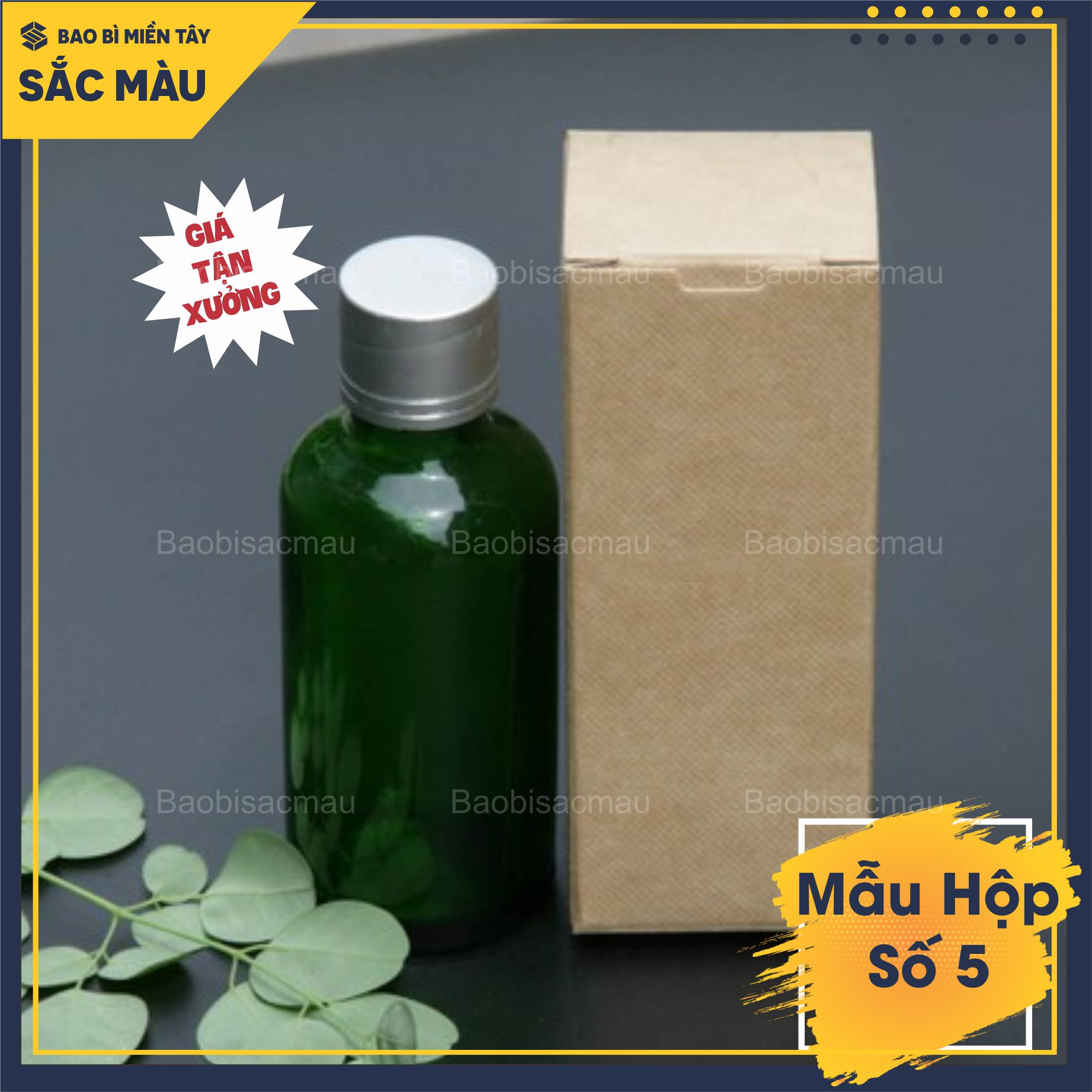 5 Hộp đựng tinh dầu, chai thủy tinh, nước hoa chiết 50ML ( Hộp số 5)