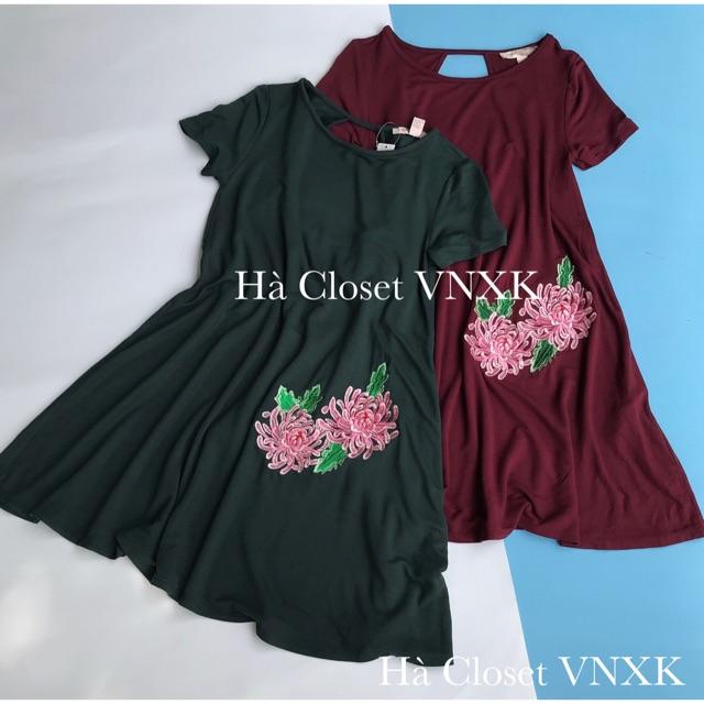 Đầm Thun F21 Thêu Đẹp Xịn