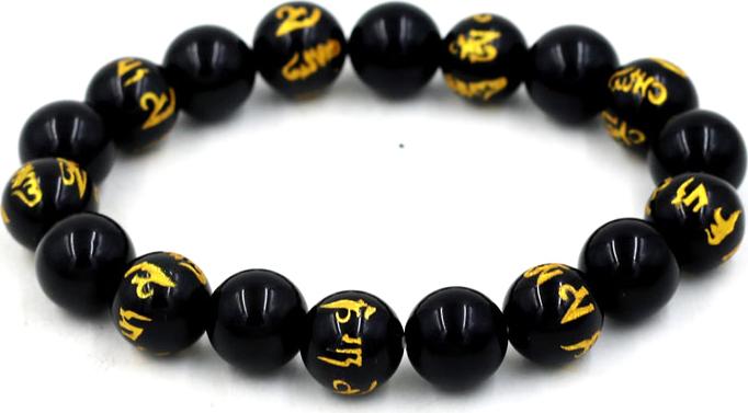 Vòng tay chuỗi hạt thạch anh đen 10 ly MSA102