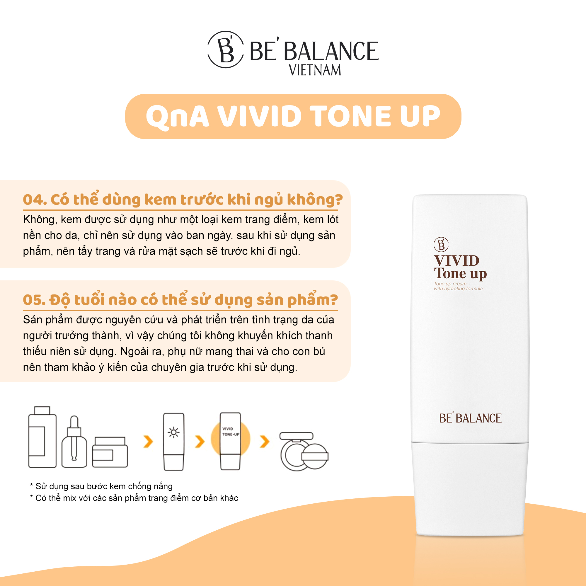 Kem nâng tone BEBALANCE Vivid Tone Up 50ml