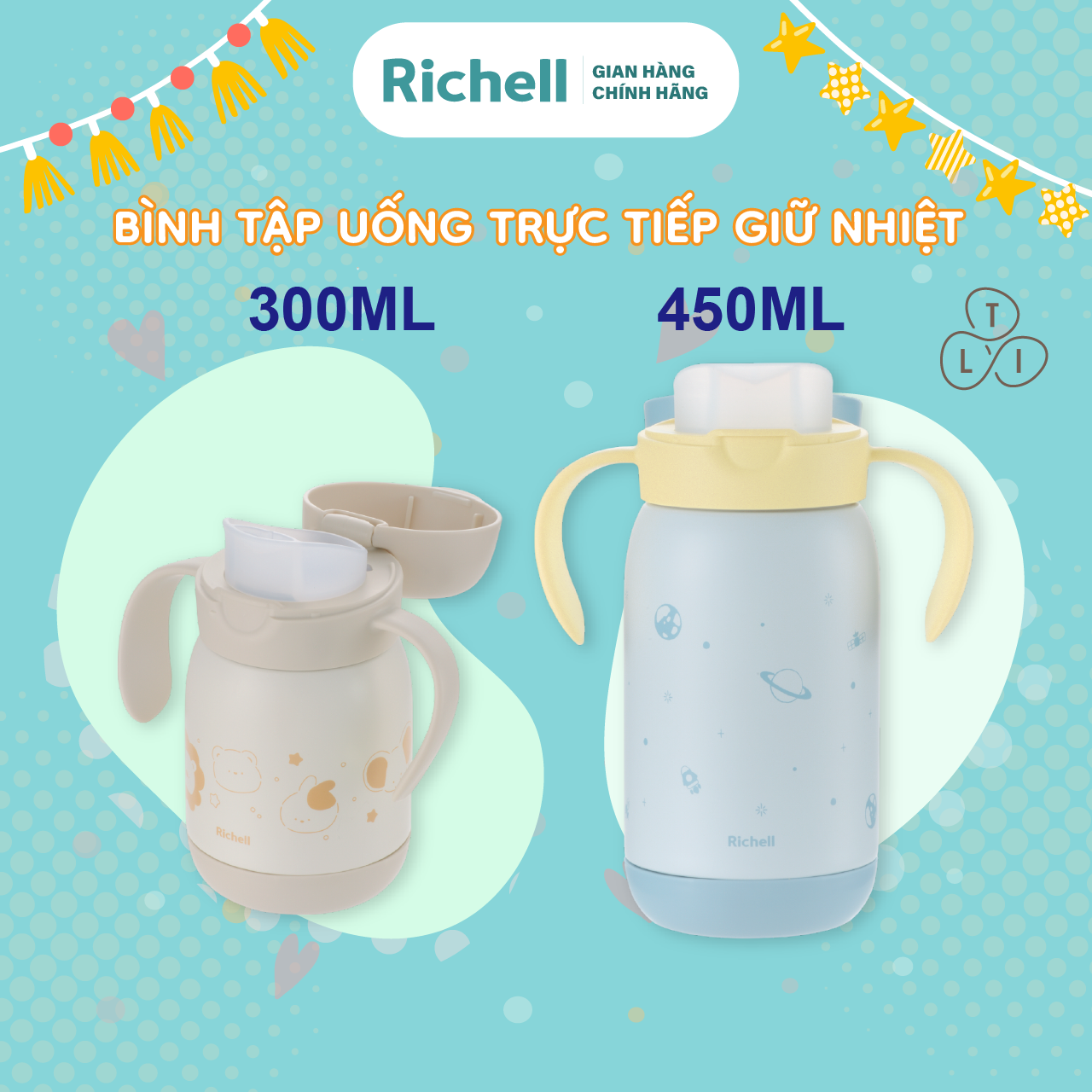 Bình giữ nhiệt tập uống trực tiếp RICHELL Nhật TLI | Baby